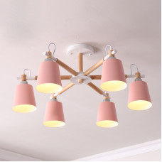 Люстра на штанге VARDA 6 lamps Pink