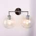 Бра RH Utilitaire Globe Shade Double Sconce Silver