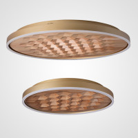 Потолочный светильник HONEY D60 Gold/Light wood