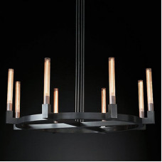 Люстра RH CANELLE Round Chandelier 8 Modern Black