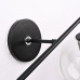 Бра RH Utilitaire Globe Shade Double Sconce Black