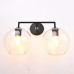 Бра RH Utilitaire Globe Shade Double Sconce Black