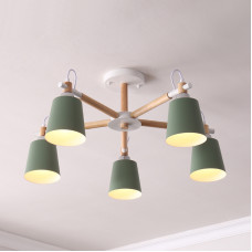 Люстра на штанге VARDA 5 lamps Green