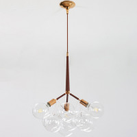 Подвесной светильник LOVELY BUBBLE CHANDELIER FROM PELLE H60 Gold/Brown
