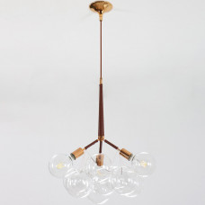 Подвесной светильник LOVELY BUBBLE CHANDELIER FROM PELLE H60 Gold/Brown