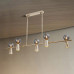 Потолочный светильник ABELINA LONG L6 Gold Grey