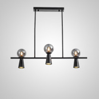 Потолочный светильник ABELINA LONG L6 Black Grey