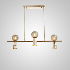 Потолочный светильник ABELINA LONG L6 Gold Amber