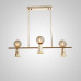 Потолочный светильник ABELINA LONG L6 Gold Grey