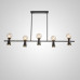 Потолочный светильник ABELINA LONG L6 Gold Grey