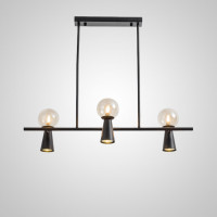 Потолочный светильник ABELINA LONG L6 Black Amber