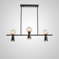 Потолочный светильник ABELINA LONG L6 Black Amber