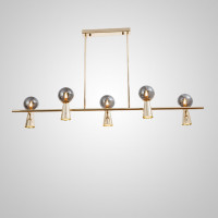 Потолочный светильник ABELINA LONG L10 Gold Grey