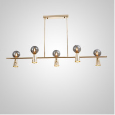 Потолочный светильник ABELINA LONG L10 Gold Grey