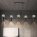 Потолочный светильник ABELINA LONG L6 Gold Grey