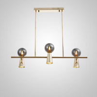 Потолочный светильник ABELINA LONG L6 Gold Grey