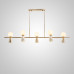 Потолочный светильник ABELINA LONG L6 Gold Grey
