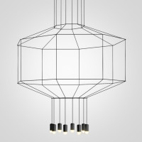 Подвесной светильник Via Wireflow polyhedral 0299 Octagonal