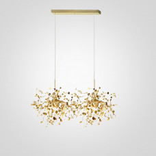 Люстра Tezani Argent Suspension Linear Gold 2 L80