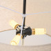 Люстра RH ROUND Linen Shade Pendant