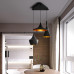 Основание на потолок Beat black trio round pendant system
