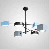 Светодиодная люстра DENIZA L6 Gray Blue Black