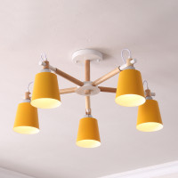 Люстра на штанге VARDA 5 lamps Yellow
