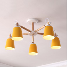 Люстра на штанге VARDA 5 lamps Yellow