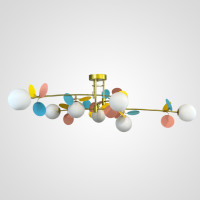 Потолочная люстра MATISSE B D120 Gold Multicolor