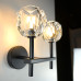 Бра Boule de Cristal Double Sconce Brass Черный