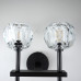 Бра Boule de Cristal Double Sconce Brass Черный