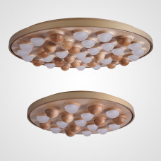 Потолочная люстра PIE D60 Gold/Light wood