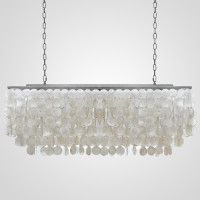 Люстра rectangle SHELL Chandelier 2 cascades