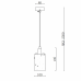 Подвесной светильник ROGERD SMALL black brass