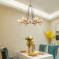 Люстра MONTALEMBERT by Studios 6 lamps Gold/Amber