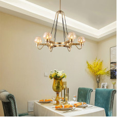 Люстра MONTALEMBERT by Studios 6 lamps Gold/Amber
