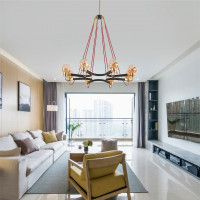 Люстра MONTALEMBERT by Studios 8 lamps Black/Amber