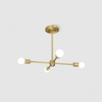 Люстра на штанге SPUTNIK D51 Gold