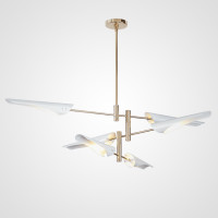 Люстра Cross cable no 407 D145 6 lights White