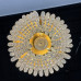 Потолочная люстра JACQUELINE WHITE SCONCE brass