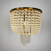 Потолочная люстра JACQUELINE WHITE SCONCE brass