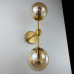 Бра Modo Sconce 2 Globes Gold