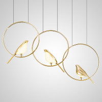 Подвесной светильник NOMI 3 gold black 3000К