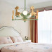 Потолочная люстра GIRAFFE Crystal Green