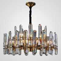 Люстра RH BONNINGTON Chandelier natural brass D900