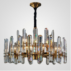 Люстра RH BONNINGTON Chandelier natural brass D900