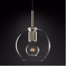 Подвесной светильник RH Utilitaire Globe Pendant Silver
