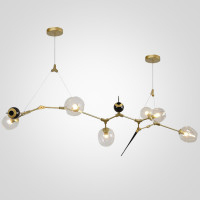 ЛЮСТРА Chandelier bubbles and thorns 6 плафонов