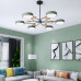 Люстра на штанге MEADE 7 lamps Green