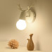 Бра с рожками DEER A White